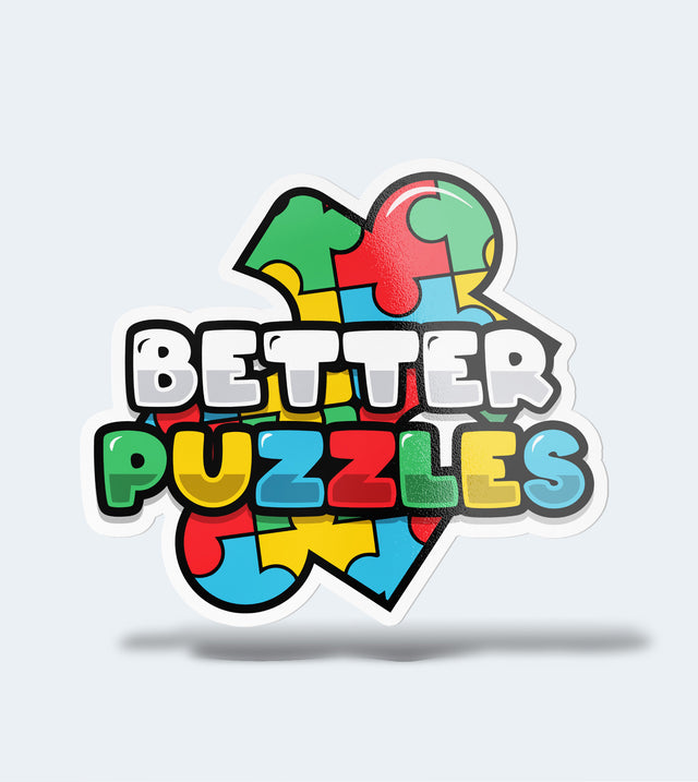 Better Puzzles logo art sticker.