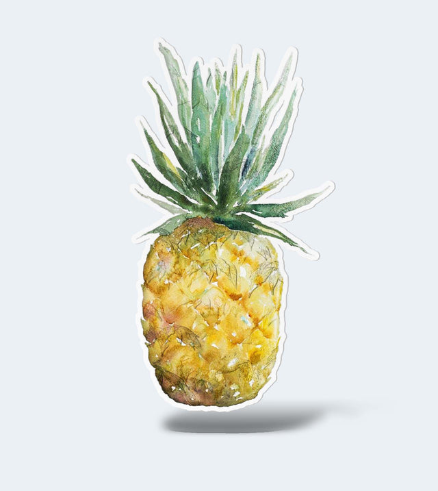 Pineapple Art Sticker. Designed by The Darling Bower. Cool art sticker by Better Puzzles.