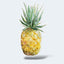 Pineapple Art Sticker. Designed by The Darling Bower. Cool art sticker by Better Puzzles.